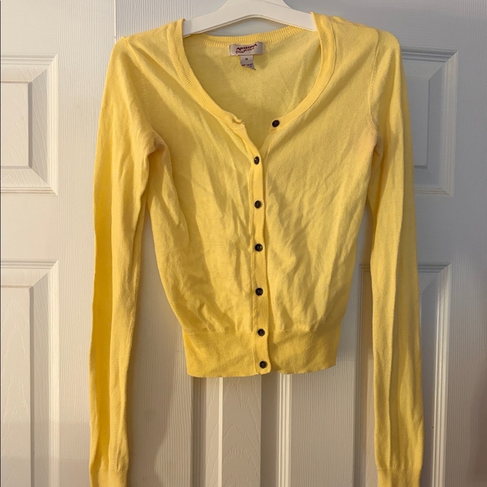 Arizona Jean Company Yellow Cardigan